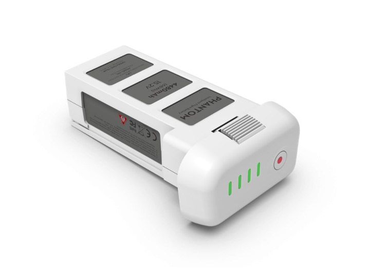 Bateria - Pojemność:4480 mAh, Napięcie:15.2 V, Typ baterii:LiPo 4S, Energia:68 Wh, Waga:365 g, Maksymalny czas lotu:Około 23 minuty,  Temperatura pracy:-10°C to 40°C, Maksymalna moc ładowania: 100 W